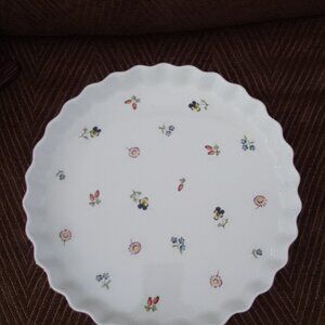 VILLEROY & BOCH PETITE FLEUR QUICHE PLATTER
